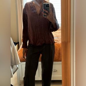 Brown Frank & Oak Button-up